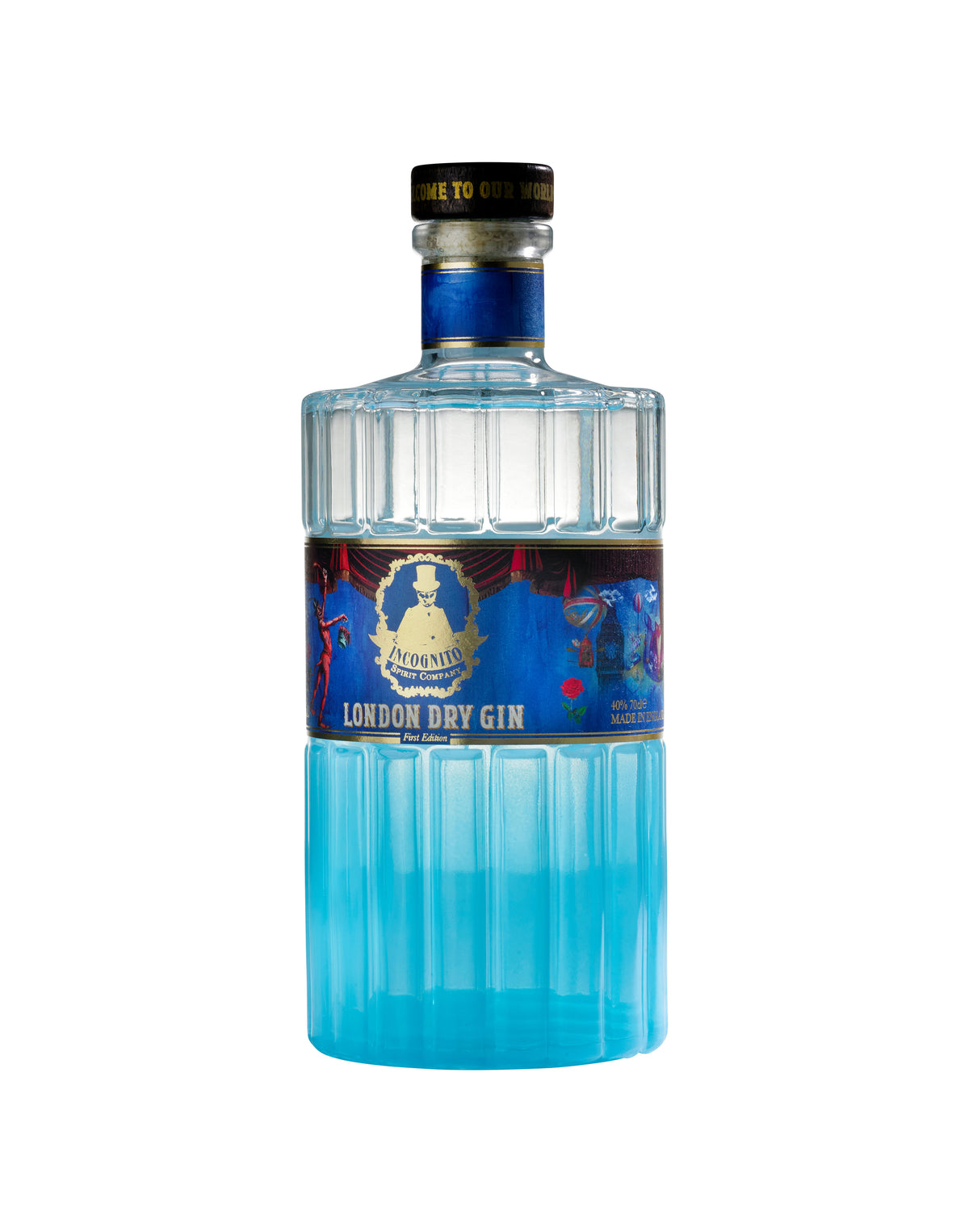 Incognito Spirits award-winning London Dry Gin bottle