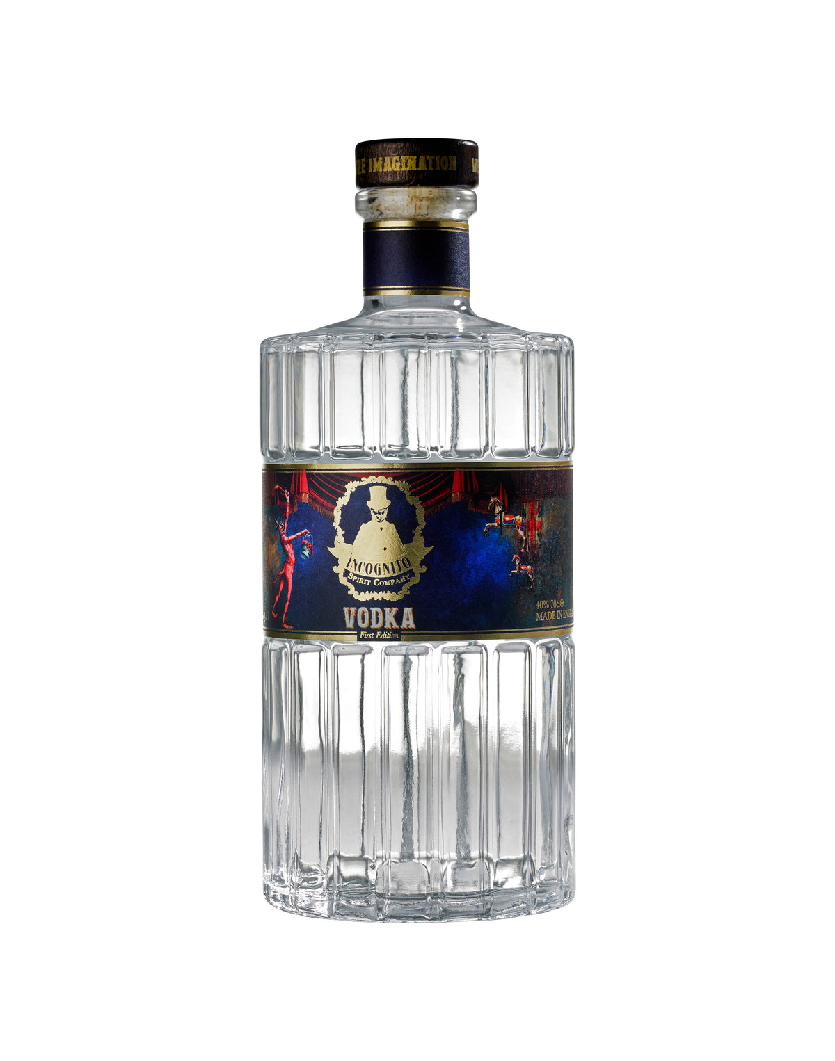 Incognito Spirits Gold Medal award winning premium vodka bottle